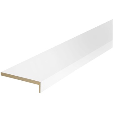 Наличник ПВХ 75х6х2150 мм Сатин белый телескоп М9728