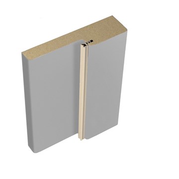 Коробочный брус ПВХ 70х26х2070 мм Сатин серый телескоп с уплотнителем Р3531