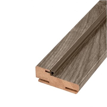 Коробочный брус ПВХ 70х26х2070 мм Лиственница серая телескоп с уплотнителем М0379