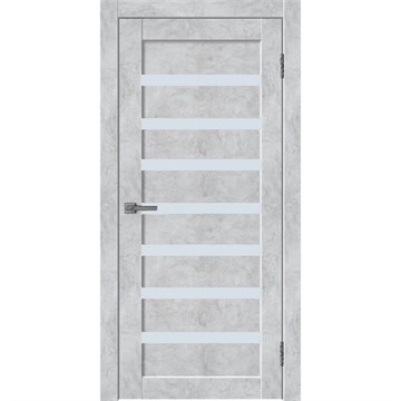Дверное полотно L1 ПВХ Бетон снежный 800х2000 мм Р9327