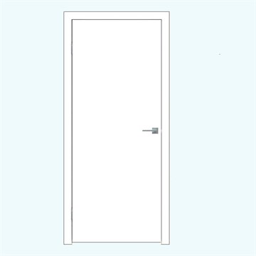 Дверное полотно L10 ПВХ Сатин белый 600х2000 мм М9712