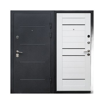 Дверь входная LS23 царга Белый ясень 860х2050 мм левая (фурнитура внутри) С5188