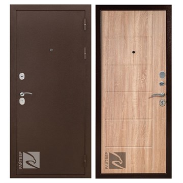 Дверь стальная Райтвер К-6 дуб сонома 980х2070 мм правая  (фурнитура внутри) М4586