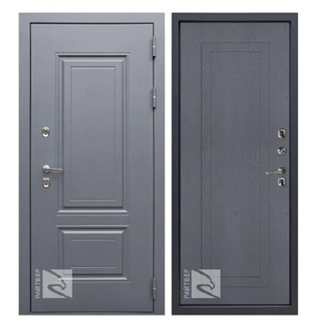 Дверь стальная Консул 7024 ТЕРМО - Ясень графит 860х2050 мм правая  (фурнитура внутри) С1138