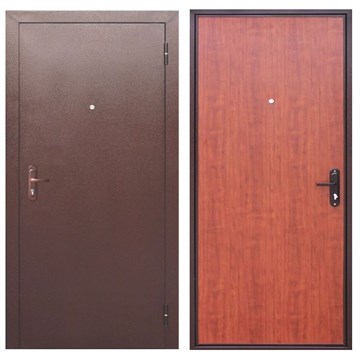 Дверь металл Стройгост 5 РФ Рустикальный дуб 860х2050 мм левая К8203