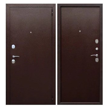 Дверь металл 7 см Гарда Медный антик металл/металл 960х2050 мм левая Н0339