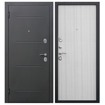 Дверь металл 7,5 Гарда муар Белый ясень 860х2050 мм правая Н1405