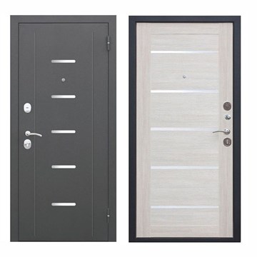 Дверь металл 7,5 Гарда муар  Лиственница бежевая Царга  960х2050 мм левая И3622