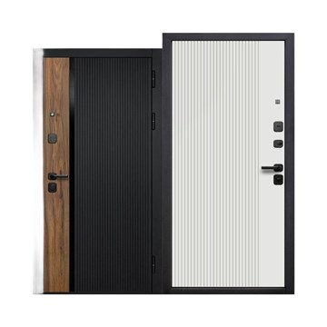 Дверь металл 9 см Кантри Эмалит белый 960х2050 мм правая С5783