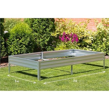 Грядка оцинкованная 1*3 м, высота 0,2 м К1497