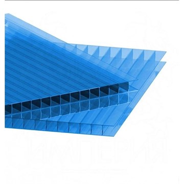 Поликарбонат  4 мм 2,1м*6м  синий А8839