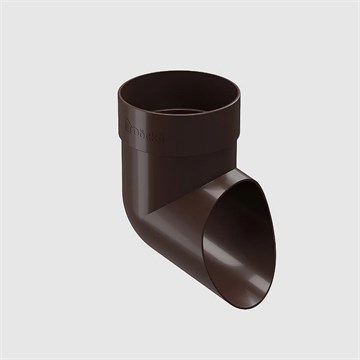 Наконечник водосточной трубы Docke Standard тёмно-коричневый 80 мм С7518