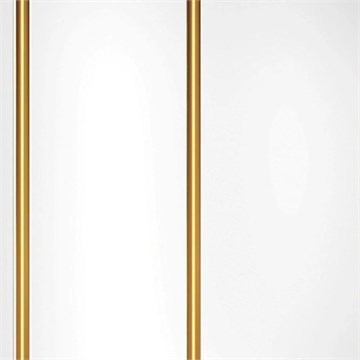 Панель ПВХ белая глянец золото 2-полосы 3x0,24x0,008 м Д7360