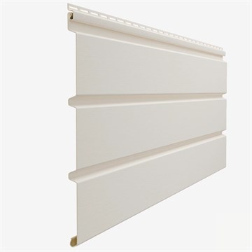 Софит Docke Standard T4 сплошной 3000×305 Пломбир 0,92м2 (16шт/уп) С6744