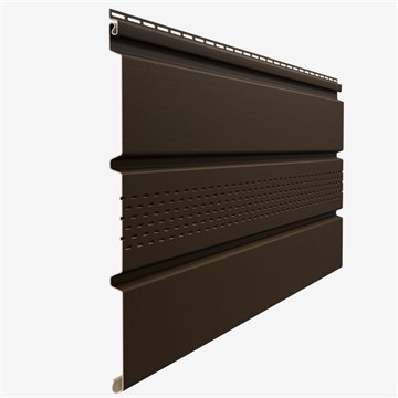 Софит Docke Standard 4Т с центральной перфорацией 3000×305 Шоколад 0,92м2 (16шт/уп) С6742