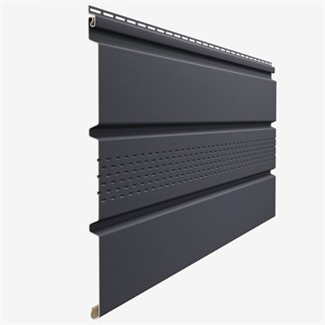 Софит Docke Standard 4Т с центральной перфорацией 3000×305 Графит 0,92м2 (16шт/уп) С6165