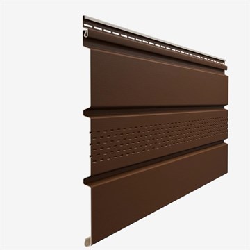 Софит Docke Premium, с центральной перфорацией 3000×305 каштан 0,92м2/шт (16шт/уп) С6728