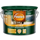 Пропитка Pinotex Ultra орегон полуглянцевая 9 л зеленая банка С7618