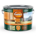 Пропитка Pinotex Ultra тиковое дерево полуглянцевая 9 л зеленая банка С7550