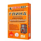 Глина каолиновая ТЕРРАКОТ жаростойкая 20 кг (до +1300 С) И9410