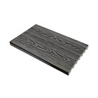 Доска-ступень полнотелая ДПК Степ 3D 320x24 мм, графит 3 м С6070
