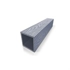 Столб 3D 100x100 мм, серый 3 м Т1249