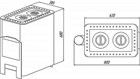 Печь отопительная «Уют» 2-конфорочная, Варвара 4238