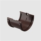 Соединитель желобов Docke Standard тёмно-коричневый 120 мм С7519 - фото 7411
