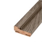 Коробочный брус ПВХ 70х26х2070 мм Лиственница серая телескоп с уплотнителем М0379