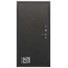 Дверь стальная Райтвер СТРОНГ 100 (мет/мет серебро черн) 960х2050 мм правая фурнитура внутри К8325