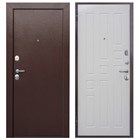 Дверь металл Гарда 6 см Белый ясень 860х2050 мм правая И8806