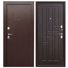 Дверь металл Гарда 6 см Венге 960х2050 мм левая И8812