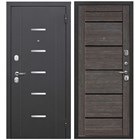 Дверь металл 7,5 см Серебро Дуб Неаполь Грей Царга 860х2050 мм правая Р4950