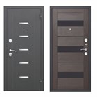 Дверь металл 7,5 Гарда муар  Темный кипарис Царга  860х2050 мм левая И3616