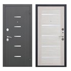 Дверь металл 7,5 Гарда муар  Лиственница бежевая Царга  860х2050 мм правая И3621