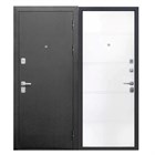 Дверь металл 9 см Серебро Эмалит белый 860х2050 мм правая Р2090