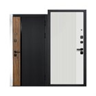 Дверь металл 9 см Кантри Эмалит белый 960х2050 мм левая С5786