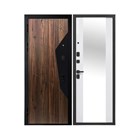 Дверь металл 9 см Геометрия Зеркало 860х2050 мм левая С5787