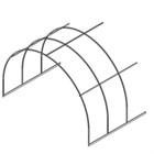 Вставка-удлинение к УСИЛЕННОЙ 2м (шаг 0,65, ширина 3 м), труба 25*25 К0062