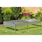 Грядка оцинкованная 0,8*4 м, высота 0,2 м К1496