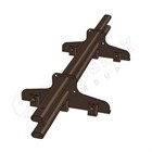 Снегозадержатель трубчатый  STYNERGY "ПРЕМИУМ " (PRIME) 1 м (для фальцевой кровли) С3557