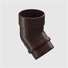 Колено трубы 45˚ Docke Lux шоколад С7466