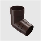 Колено трубы 72˚ Docke Premium шоколад С9328