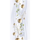 Панель ПВХ (518) сфера и цветы серые 2,7x0,25x0,008 м К6039