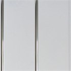 Панель ПВХ белая глянец хром 2-полосы 3x0,24x0,008 м Е0122