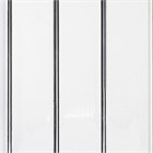 Панель ПВХ белая глянец хром 3-полосы 3x0,24x0,008 м Д1207